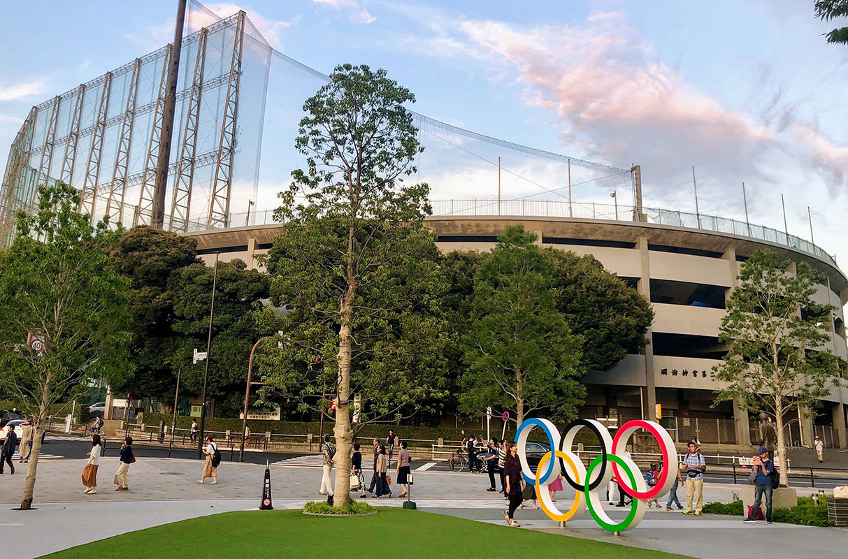 A megújult olimpiai stadion Tokióban